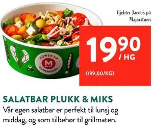 Jacobs SALATBAR PLUKK & MIKS tilbud