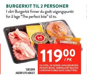 Jacobs BURGERKIT TIL 2 PERSONER tilbud