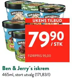 Jacobs Ben & Jerry´s iskrem tilbud