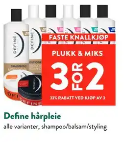 Jacobs Define hårpleie tilbud