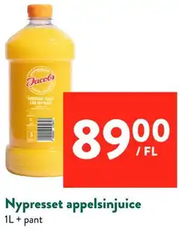 Jacobs Nypresset appelsinjuice tilbud