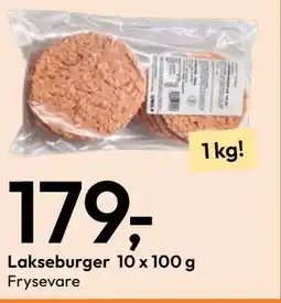 Gigaboks Lakseburger 10 x 100 g tilbud