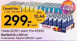 Gigaboks Red Bull 24 x 250 ml tilbud