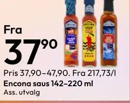 Gigaboks Encona saus 142–220 ml tilbud