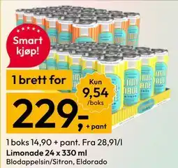 Gigaboks Limonade 24 x 330 ml tilbud