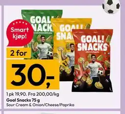 Gigaboks Goal Snacks tilbud