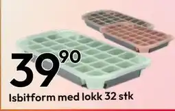 Gigaboks Isbitform med lokk 32 stk tilbud