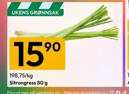 Gigaboks Sitrongress 80 g tilbud