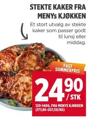 STEKTE KAKER FRA MENYs KJØKKEN