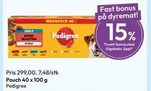 Gigaboks Pouch 40 x 100 g tilbud