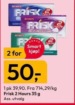 Gigaboks Frisk 2 Hours 35 g tilbud