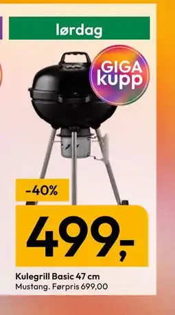 Gigaboks Kulegrill Basic 47 cm tilbud