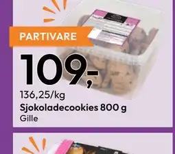 Gigaboks Sjokoladecookies 800 g tilbud