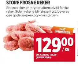 Meny STORE FROSNE REKER tilbud