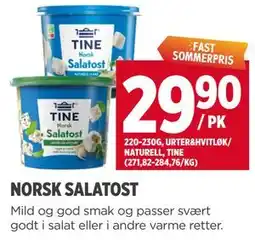 Meny NORSK SALATOST tilbud