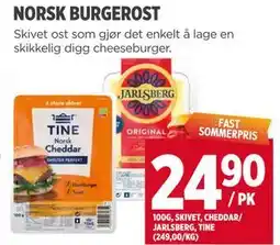 Meny NORSK BURGEROST tilbud