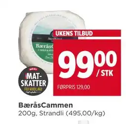Meny BæråsCammen tilbud