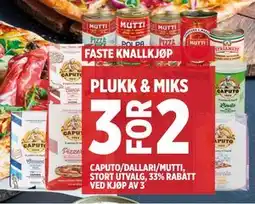 Meny CAPUTO/DALLARI/MUTTI tilbud