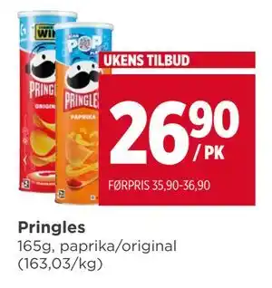 Meny Pringles tilbud