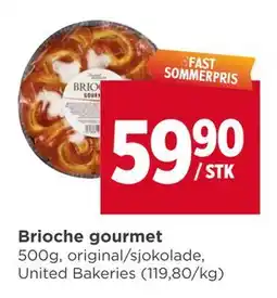 Meny Brioche gourmet tilbud