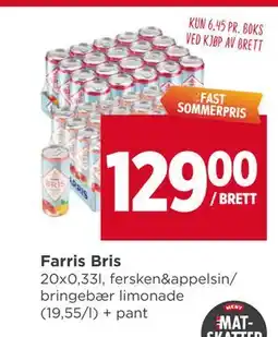 Meny Farris Bris tilbud