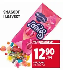 Meny SMÅGODT I LØSVEKT tilbud