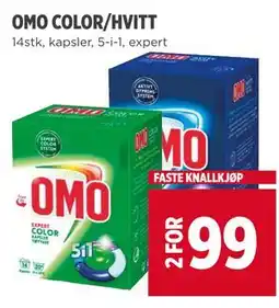 Meny OMO COLOR/HVITT tilbud