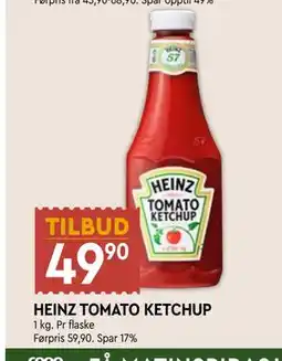Coop Mega HEINZ TOMATO KETCHUP tilbud