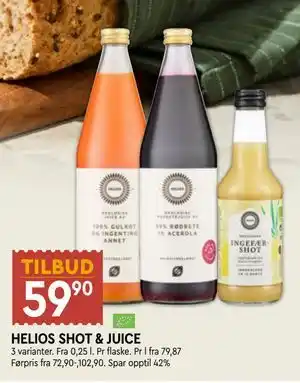 Coop Mega HELIOS SHOT & JUICE tilbud