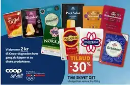 Coop Mega TINE SKIVET OST tilbud