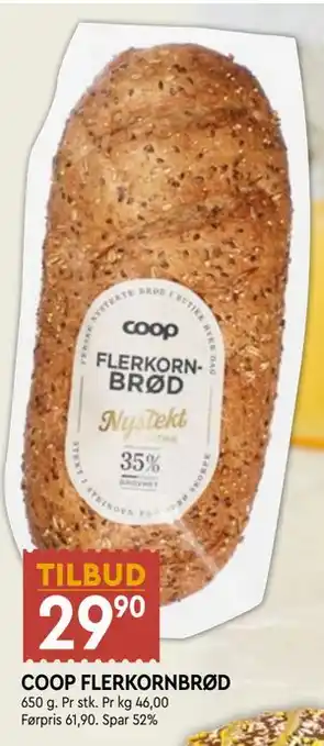 Coop Mega COOP FLERKORNBRØD tilbud