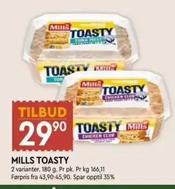 Coop Mega MILLS TOASTY tilbud