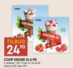 Coop Mega COOP KRONE-IS 6 PK tilbud
