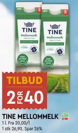 Coop Mega TINE MELLOMMELK tilbud