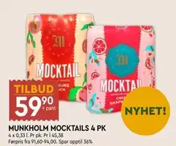 Coop Mega MUNKHOLM MOCKTAILS 4 PK tilbud