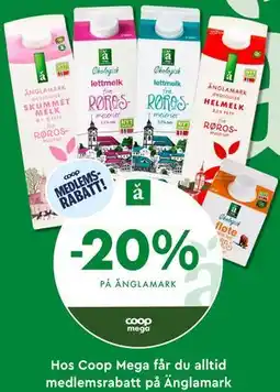 Coop Mega 20% PÅ ÄNGLAMARK tilbud