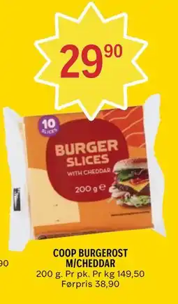 Coop Prix COOP BURGEROST M/CHEDDAR tilbud