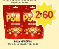 Coop Prix POLLY PEANØTTER tilbud