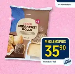Coop Prix MIXED BREAKFAST ROLLS tilbud