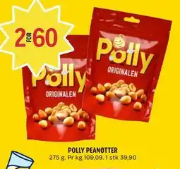 Coop Prix POLLY PEANØTTER tilbud
