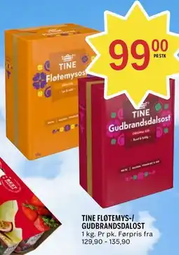 Coop Prix TINE FLØTEMYS-/ GUDBRANDSDALOST tilbud