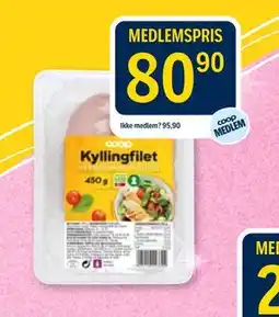 Coop Prix Kyllingfilet tilbud