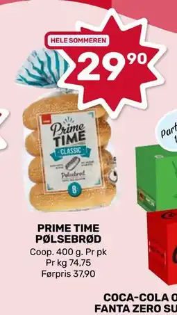 Matkroken PRIME TIME PØLSEBRØD tilbud