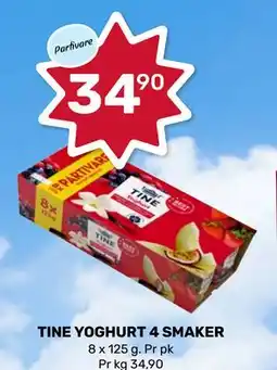 Matkroken TINE YOGHURT 4 SMAKER tilbud