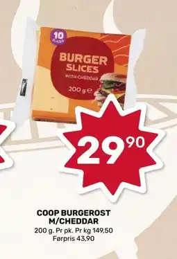 Matkroken COOP BURGEROST M/CHEDDAR tilbud