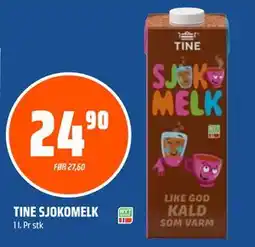 Coop Obs TINE SJOKOMELK tilbud