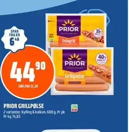 Coop Obs PRIOR GRILLPØLSE tilbud