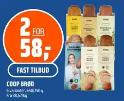 Coop Obs COOP BRØD tilbud