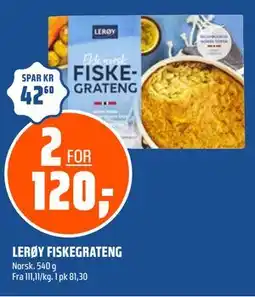 Coop Obs LERØY FISKEGRATENG tilbud