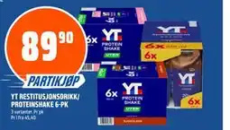 Coop Obs YT RESTITUSJONSDRIKK/ PROTEINSHAKE 6-PK tilbud